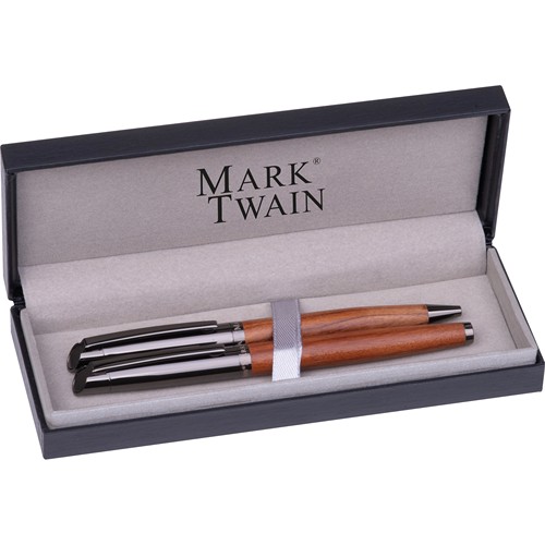 Mark Twain wooden writing set KATRINA Mark Twain wooden writing set KATRINA