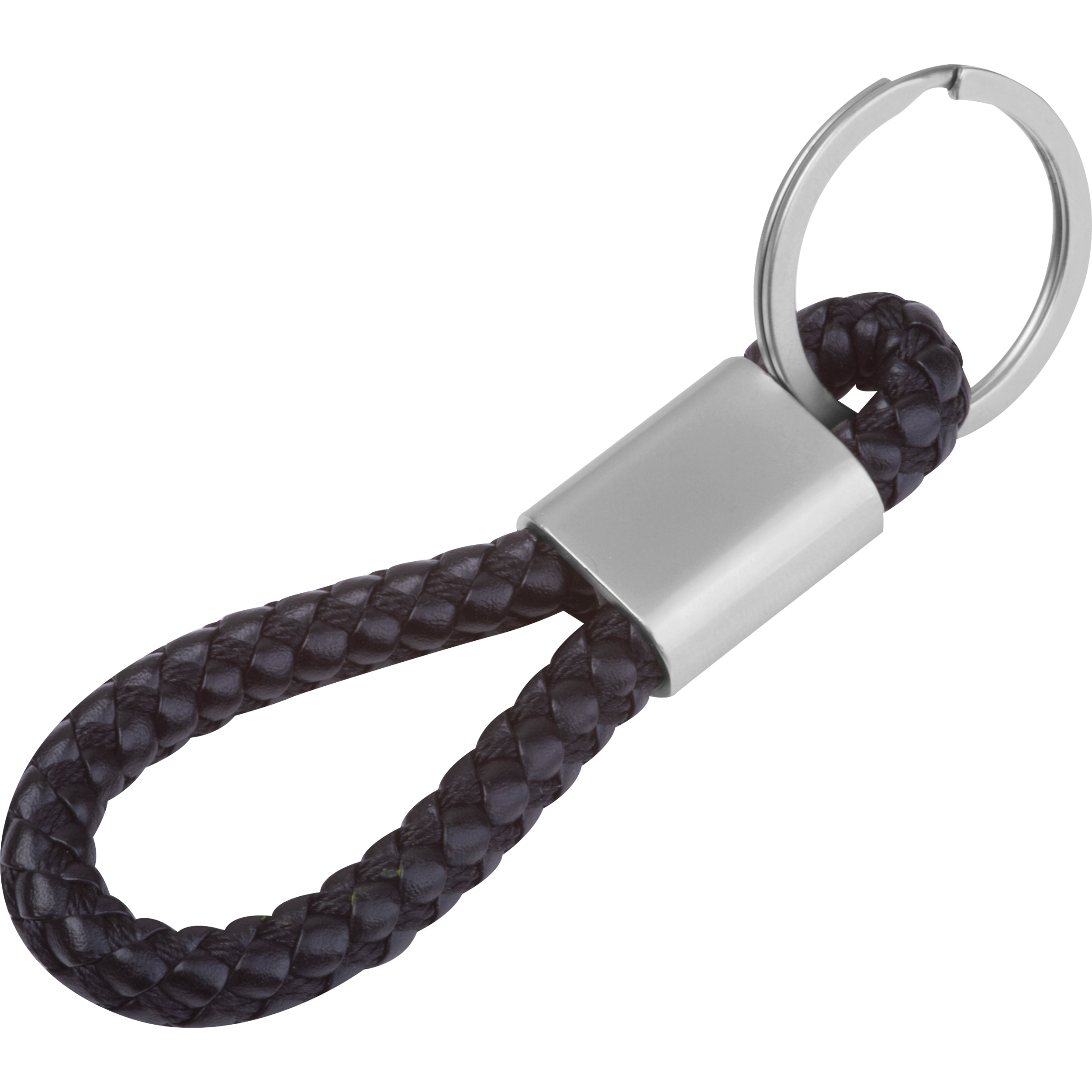 Porte-clés en métal avec cordon en PU ERNEST - 1