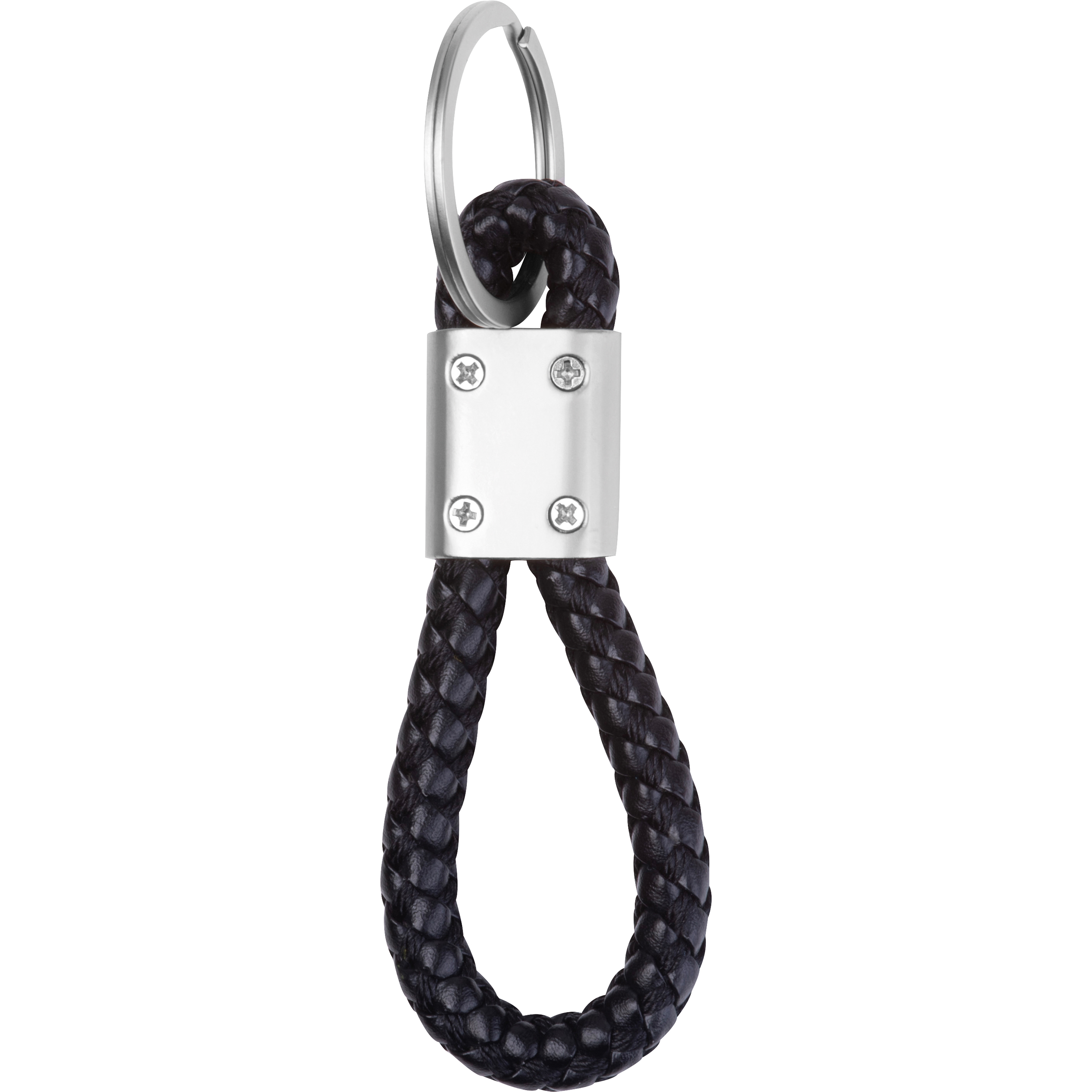 Porte-clés en métal avec cordon en PU ERNEST - 3