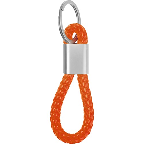 Porte-clés en métal avec cordon en PU ERNEST - 2