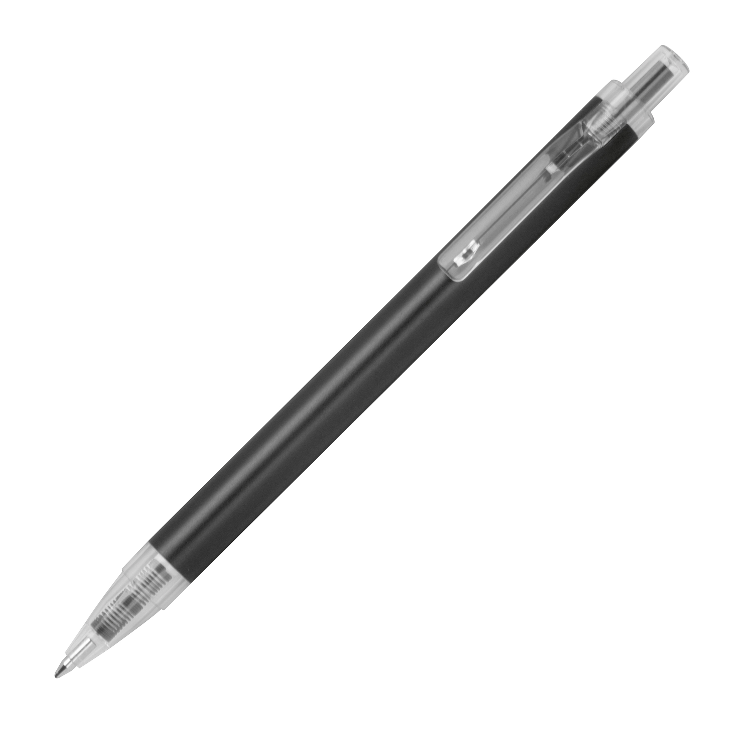 Stylo à bille avec clip transparent EUGENE - 1
