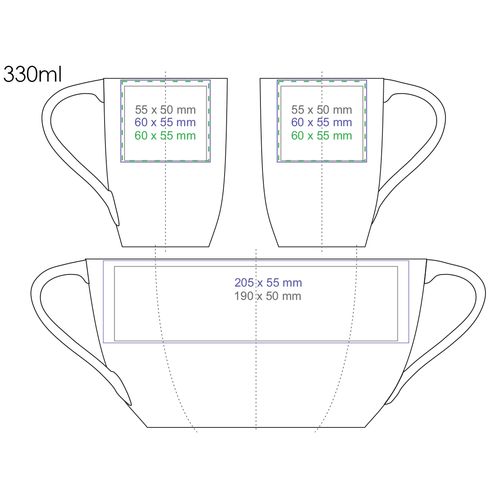 Tasse Vision 360ml blanc - 3