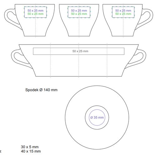 Tasse Venezia Set 70ml blanc - 4