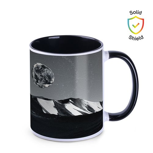 Mug de sublimation Tomek Art Duo Solid 300ml blanc/rouge - 3