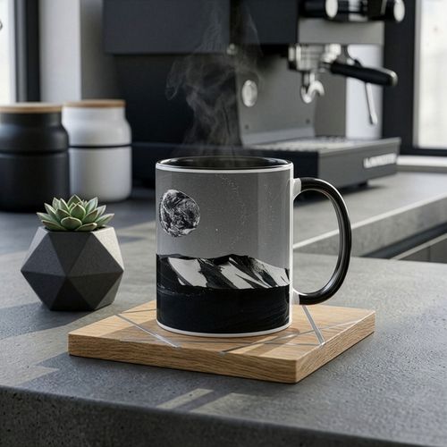 Mug de sublimation Tomek Art Duo Solid 300ml blanc/rouge - 4