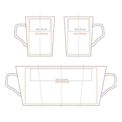 Tasse Glen Supreme 380ml noir/blanc thumbnail 4