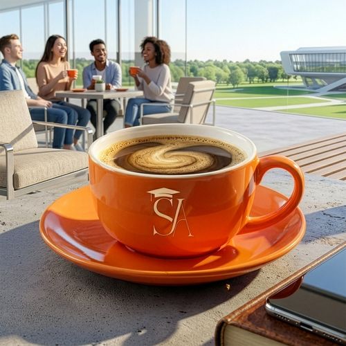 Tasse Sonata Set 220ml orange/blanc thumbnail 4