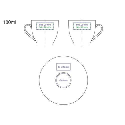 Tasse Ole Set 180ml blanc - 3