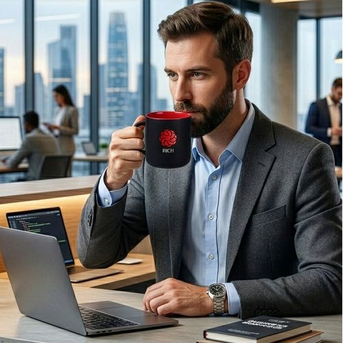 Tasse Modern Supreme 390ml noir/rouge thumbnail 4