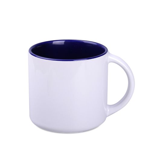 Mug de sublimation Modern Art Solid 390ml blanc/bleu nuit