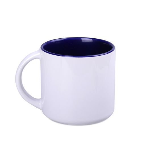 Mug de sublimation Modern Art Solid 390ml blanc/bleu nuit thumbnail 6