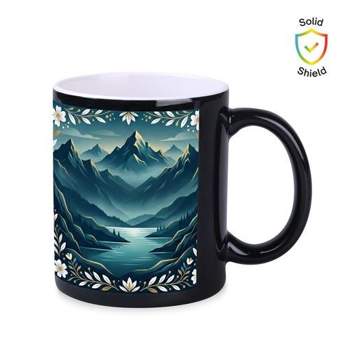 Mug de sublimation Tomek Nero Art Solid 300ml noir/blanc - 3
