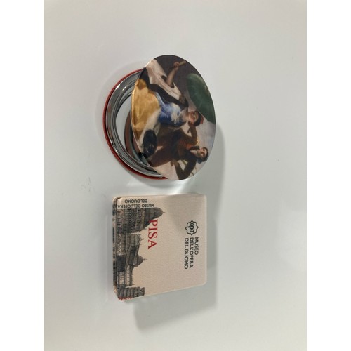 MIROIR À MAIN RECOUVERT DE MICROFIBRE