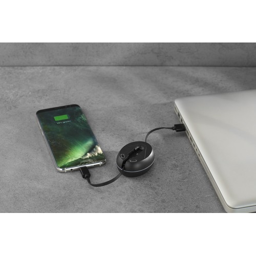 ROLL UP Câble multi-fonctions qui se déroule pour charger et transférer les données avec Type C, Micro USB et Lightning thumbnail 6