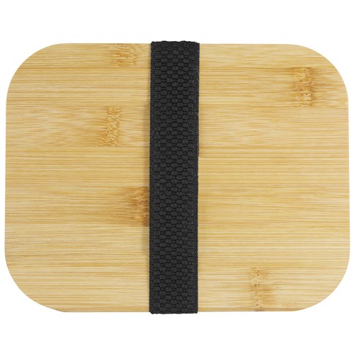 Boîte à repas 1350 ml en acier inoxydable avec couvercle en bambou thumbnail 4