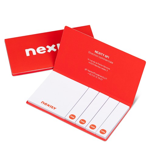Adhesive Notepad Set in Carton Cover with Paper Indexes