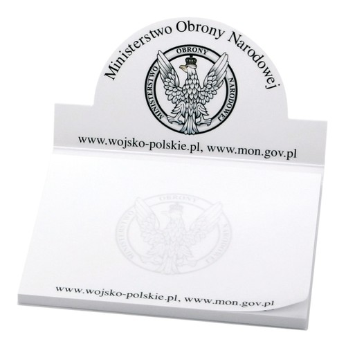 Display Adhesive Notepad with Custom-Shaped Carton Cover Display Adhesive Notepad with Custom-Shaped Carton Cover