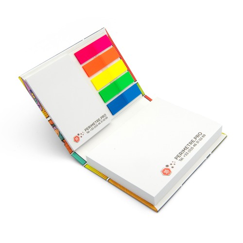 Bloc-notes adhésifs avec couverture rigide - 2
