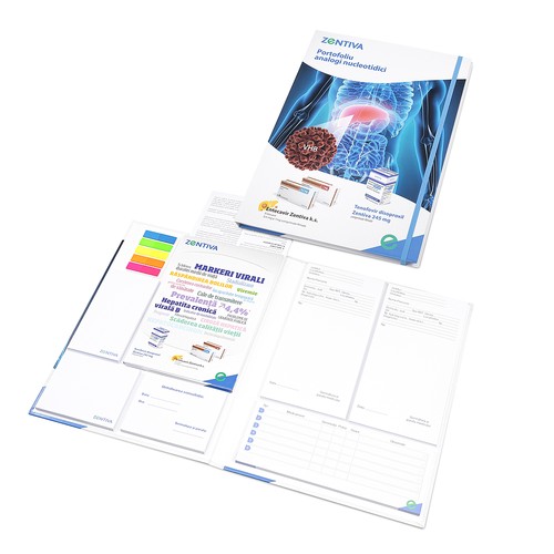 Comprehensive notepad set in hard cover