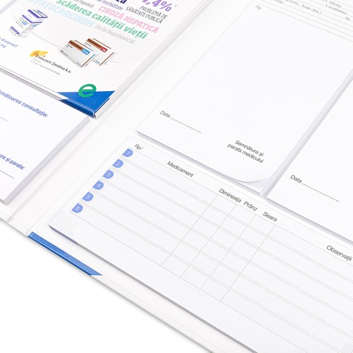 Comprehensive notepad set in hard cover Comprehensive notepad set in hard cover