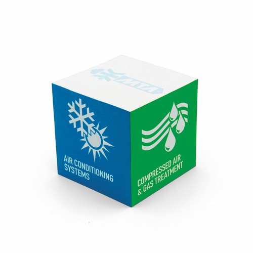 Adhesive note cubes