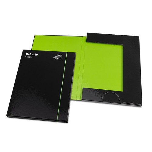 Custom A4 Folder – Soft or Hard Cover with Optional Elastic Closure