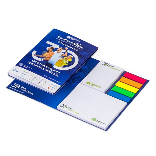 Adhesive Notepad Set with Foil Indexes in Carton Cover