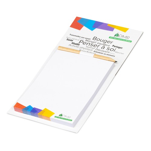 Standard Notepad with Magnet and Pencil Holder