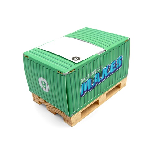 Z-Notes in Pallet Box Packaging