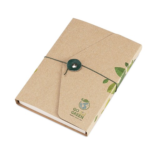 Eco Notepad with Three-Part Soft Kraft Cover Eco Notepad with Three-Part Soft Kraft Cover