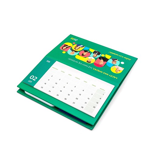 Petit calendrier de bureau à couverture rigide - 5