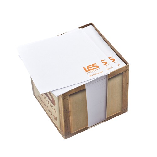 Bloc-notes Cube Classique avec Boîte – Set de Bureau Personnalisé (83x83x80 mm) avec Ouverture d'Accès Facile - 2
