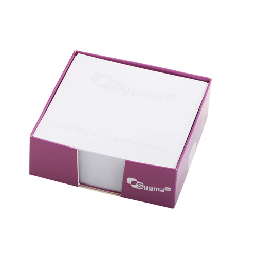 Boîte Mémo en Carton 103x103mm | Cube de Notes avec Découpe d'Accès