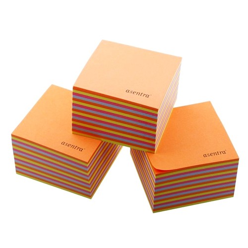 Cube de Notes Adhésives Colorées | Bloc Auto-collant Multi-tailles - 2
