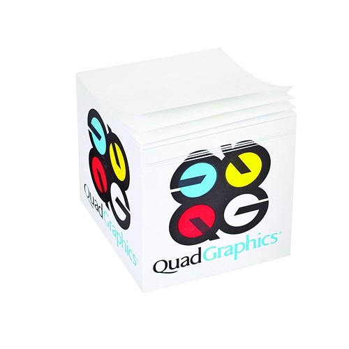 Cube de Notes Personnalisé | Bloc-Notes Imprimé avec Option Trou à Crayon - 1