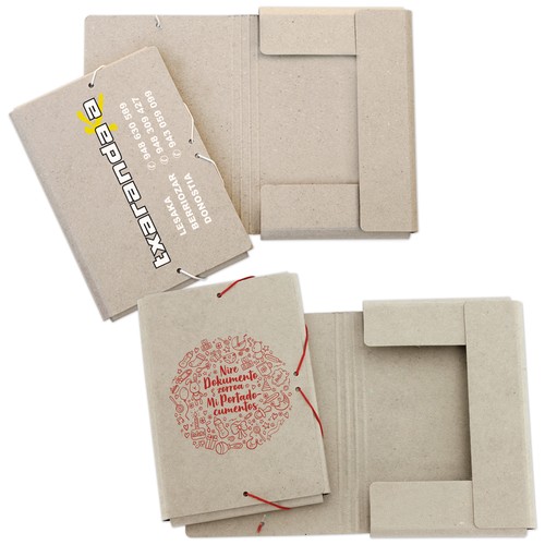 Chemise de bureau recyclée A5 26x18,5x2,5cm (fermé)