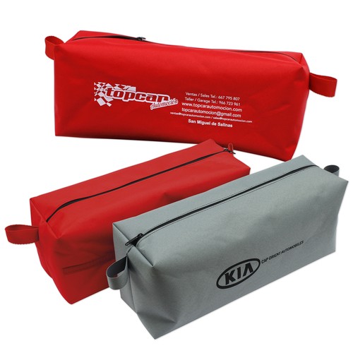 Sacoche en polyester pour outils et triangle de signalisation 17x45x13cm