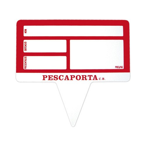 Etiquette à piquer 7x13cm (rectángulo)