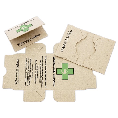 Pochette porte-cartes double 2 ou 4 cartes 9,5x13cm (ouvert)