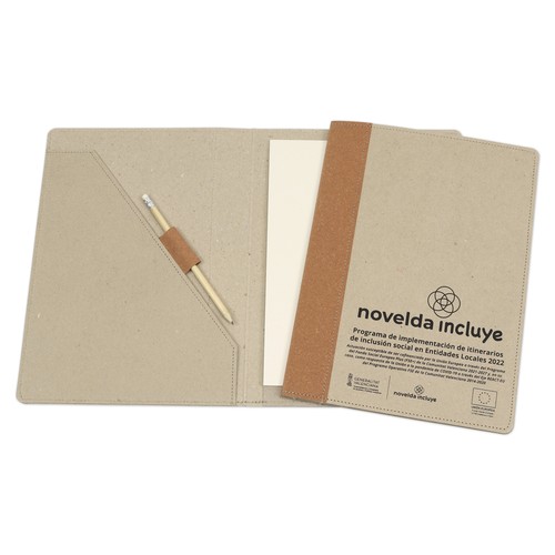 Conférencier recyclé avec bloc 20 feuilles 33x25cm (fermé)