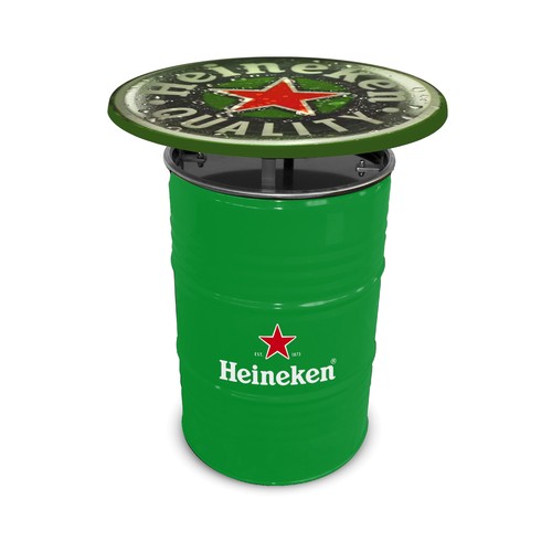 Barrel Table RAL Colour with Full Colour Table Top Barrel Table RAL Colour with Full Colour Table Top