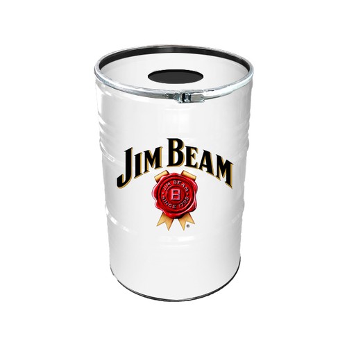 CONTENEDOR BARRIL GRANDE RAL COLOUR CON TAPA CON AGUJERO | CONTENEDOR DE 200 LITROS