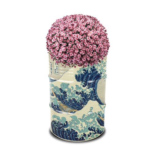 Botanical Barrel Small Full Colour | 60 Liter Planter