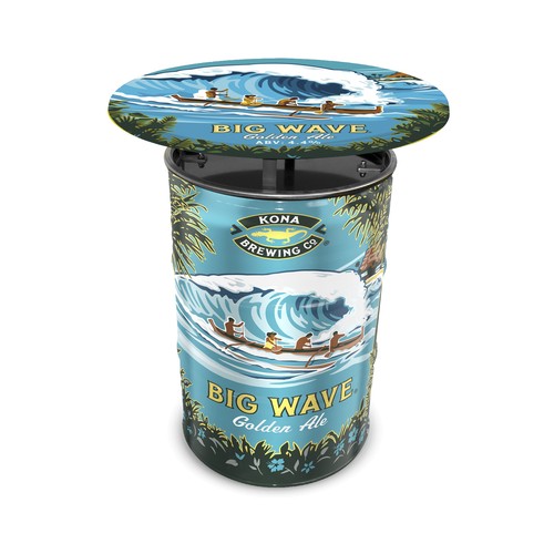 MESA BARRIL FULL COLOUR CON SOBRE DE MESA FULL COLOUR