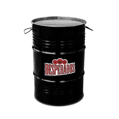 BBQ Barrel Small Black | 60 Liter BBQ Barrel