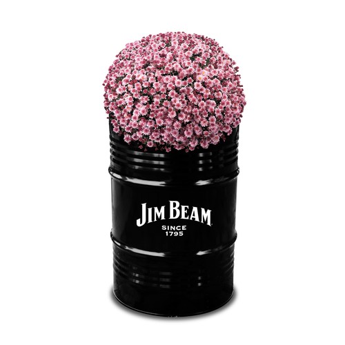 Botanical Barrel Small Black | 60 Liter Planter