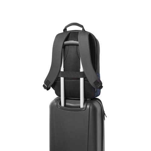 blue GENOA BPACK. Mochila antirrobo en poliéster reciclado de alta densidad 600D