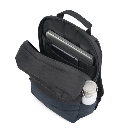 blue GENOA BPACK. Mochila antirrobo en poliéster reciclado de alta densidad 600D