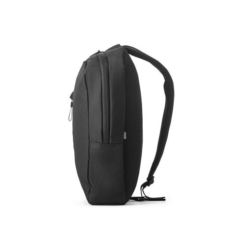 black DELFOS. Mochila de una sola correa de 300D poliéster reciclado y 600D poliéster reciclado, con forro de poliéster reciclado 210D
