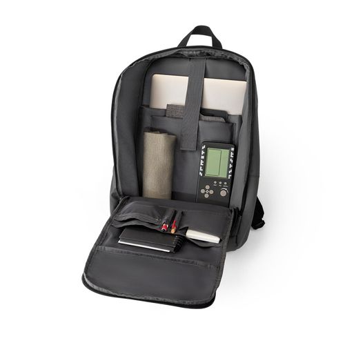 TOULON. Sac à dos pour ordinateur portable en polyester recyclé 600D haute densité 16" - 4